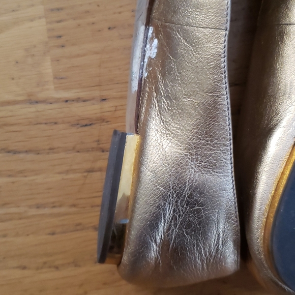 Coach Chrisann Metallic Floral Flats - Picture 5 of 8